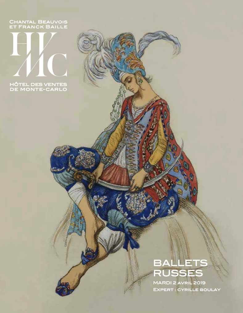 Affiche. Monaco. Cyrille Boulay. Russian Ballets Sale. 2019-04-02